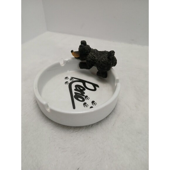 ​Reno NV Bear Ashtray Souvenir 3" Ceramic Figurine Fun Vintage Gift - Picture 3 of 6